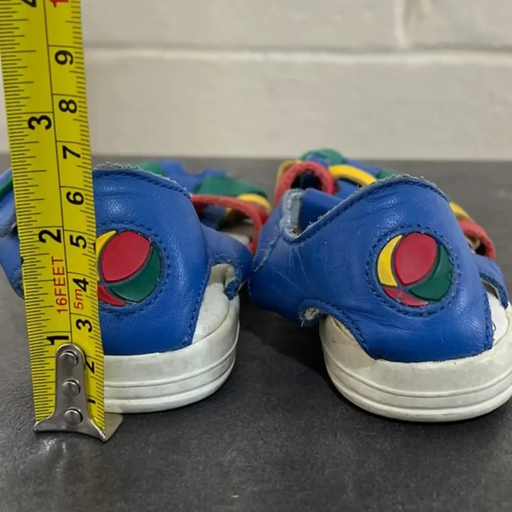 Vintage Munchkin Colorblock Multicolor Sandals Size 8 Women's - Picture 4 of 6